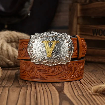 Stylish Engraved Western Belt - Image 6