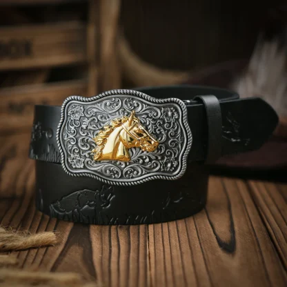 Horse-Patterned Western Belt - Image 4