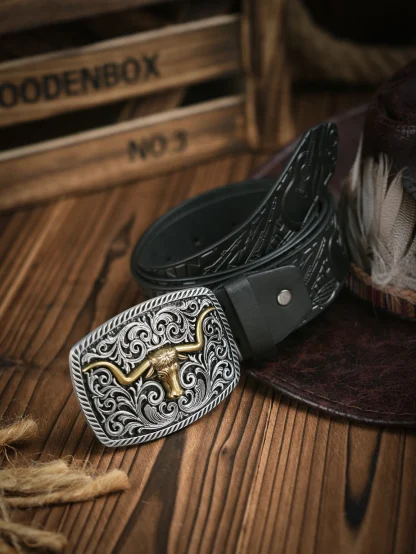 Bull Design Western Belt - Image 7
