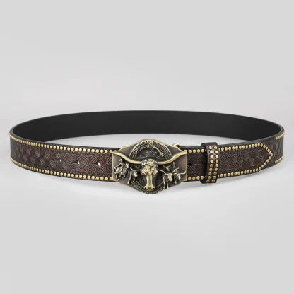 Trendy Riveted Western Belt - Image 3