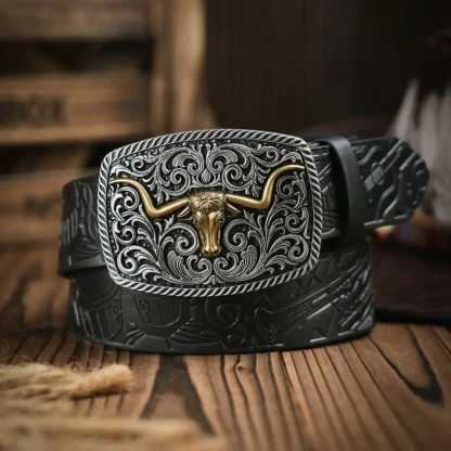 Bull Design Western Belt - Image 5