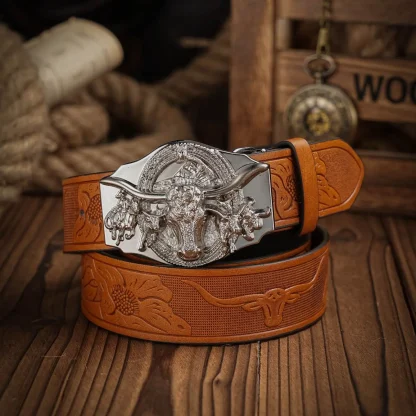 Stylish Bull Western Belt - Image 4