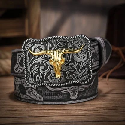 Floral Accent Cowboy Belt