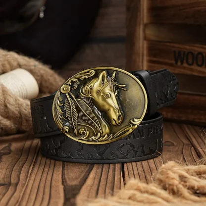 Artfully Designed Western Belt - Image 2