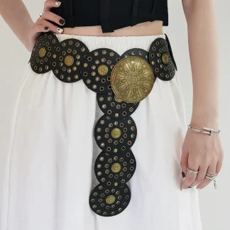 Wide Waistband Western Belt