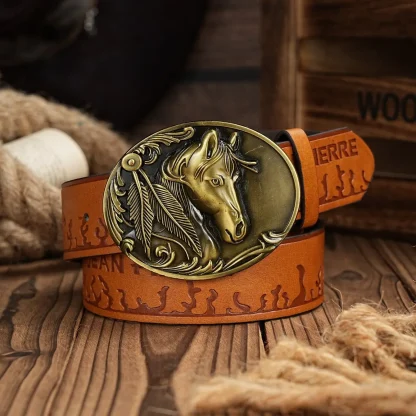 Artfully Designed Western Belt - Image 3