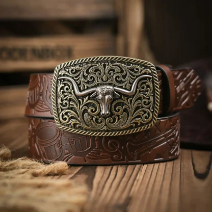 Bull Design Western Belt - Image 3