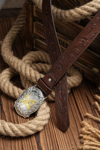 Stylish Engraved Western Belt - Image 7