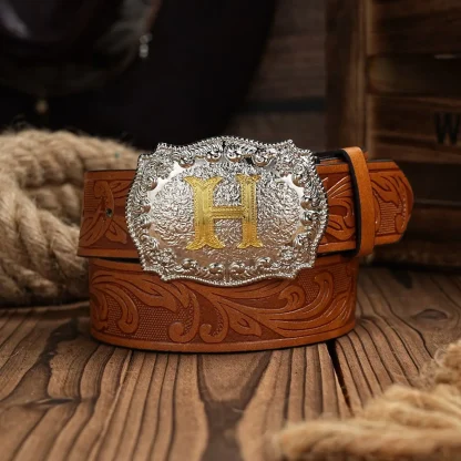 Stylish Engraved Western Belt - Image 2