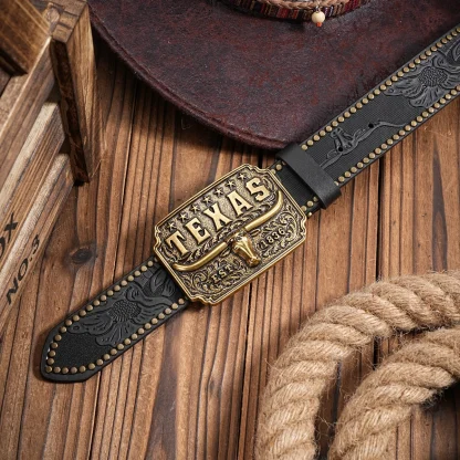 Engraved Trailblazer Cowboy Belt - Image 5