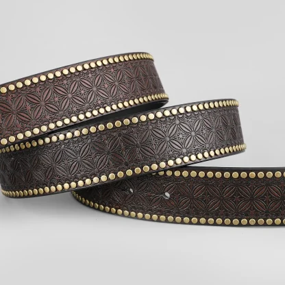 Trendy Riveted Western Belt - Image 2