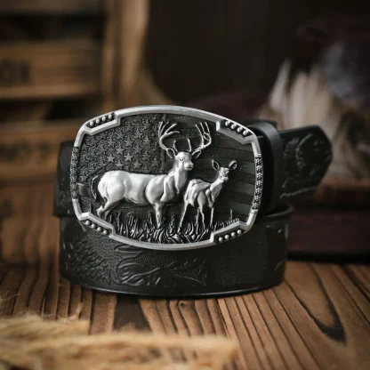 Decorative Deer Cowboy Belt - Image 5