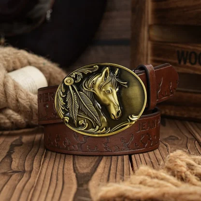 Artfully Designed Western Belt
