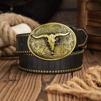 Bull Decor Western Belt - Image 2