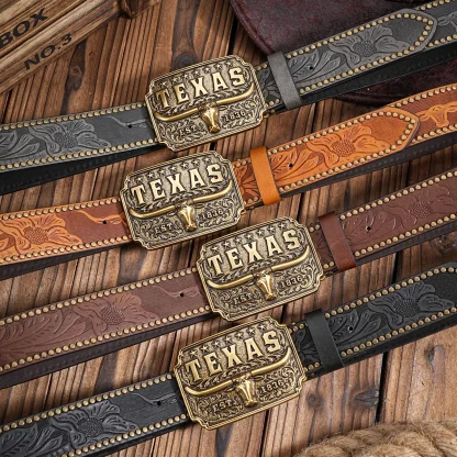 Engraved Trailblazer Cowboy Belt - Image 6