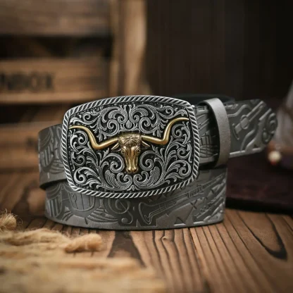 Bull Design Western Belt - Image 4