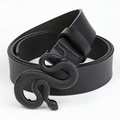 Snake Buckle Western Belt