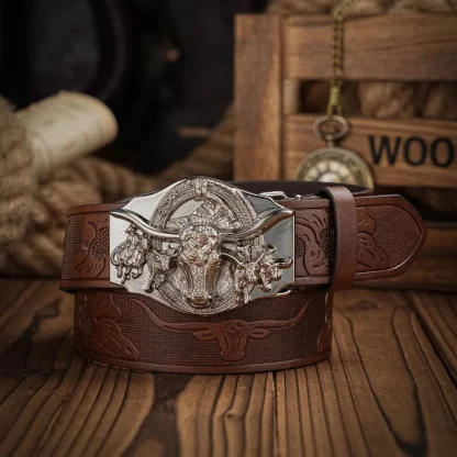 Stylish Bull Western Belt - Image 3