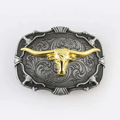 Cowhead Western Buckle Belt
