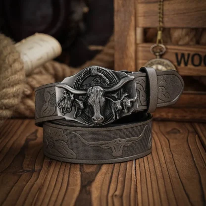 Stylish Bull Western Belt - Image 2