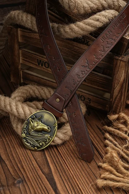 Artfully Designed Western Belt - Image 5